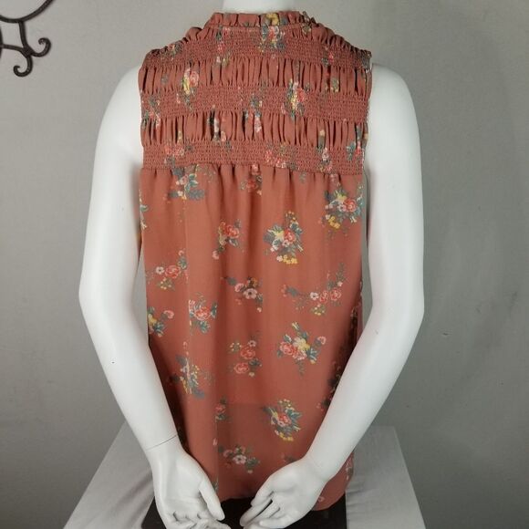 Xhilaration Rust Colored Boho Style Sleeveless Top - Picture 3 of 8